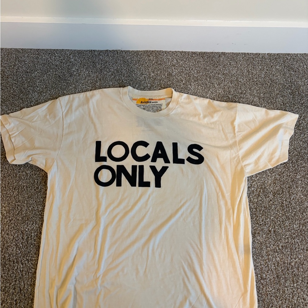 Locals Only Cream Graphic Tee